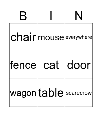 Pumpkins on the BINGO Card Bingo Card