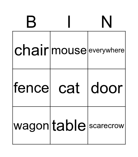 Pumpkins on the BINGO Card Bingo Card