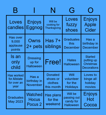 TEAM UNCC Bingo Card