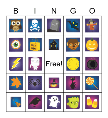 Halloween Bingo Card