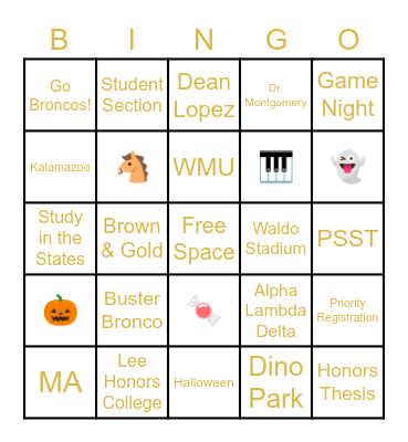 LHC Bingo Card