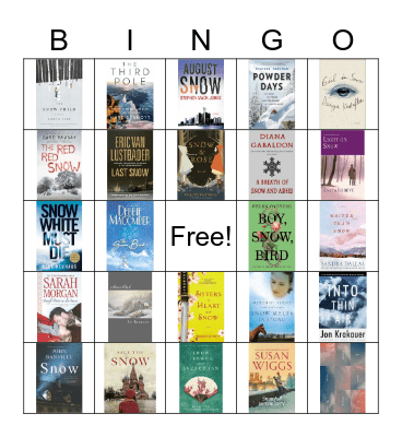 Book Bingo:  Snow! Bingo Card