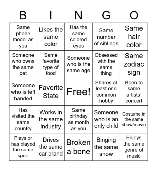 HALLOWEEN BINGO Card