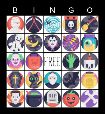 Spooky TIME Bingo Card