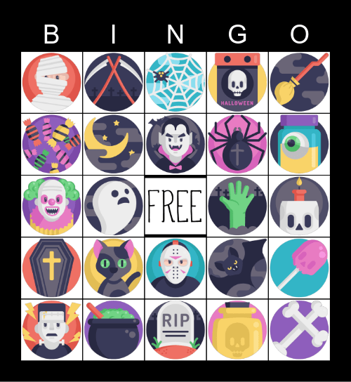 Spooky TIME Bingo Card