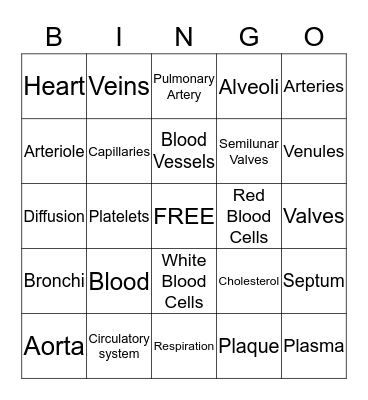 Have A Heart Bingo Card