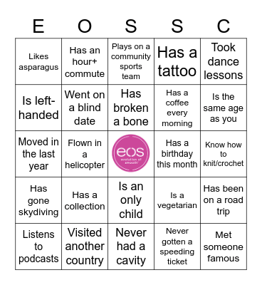LET'S MINGLE BINGO Card