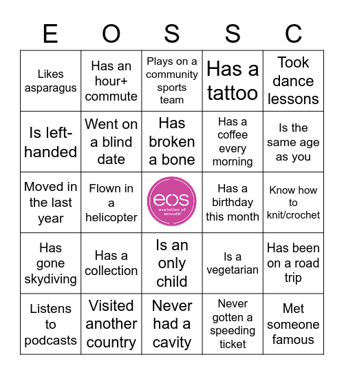 LET'S MINGLE BINGO Card