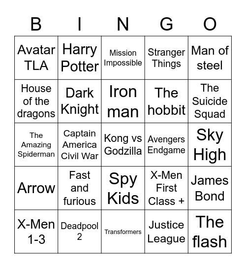 Name 2 actors and/or actresses who are in Bingo Card