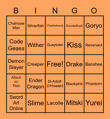 Bingo d'Halloween Bingo Card
