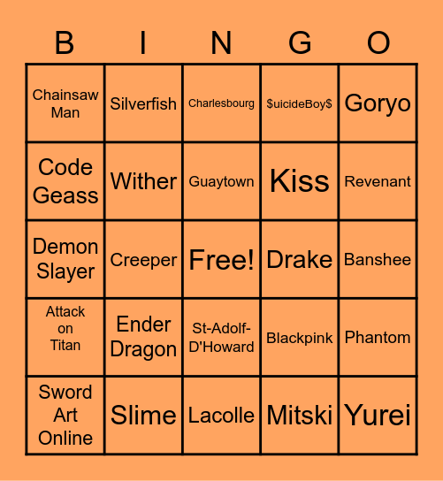 Bingo d'Halloween Bingo Card