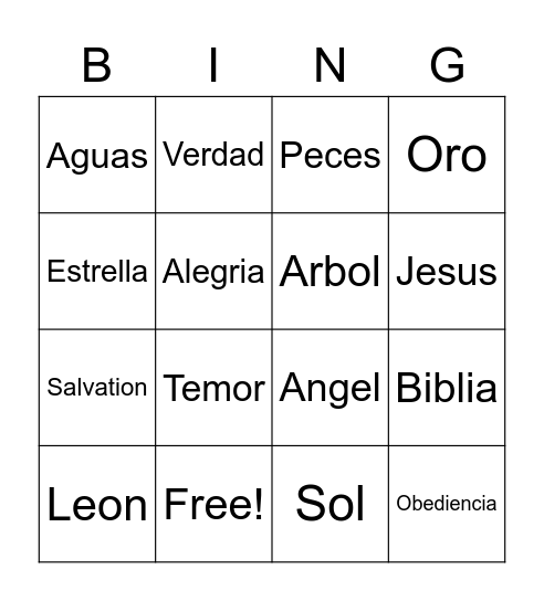 Bingo Card