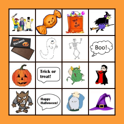 Halloween Bingo! Bingo Card