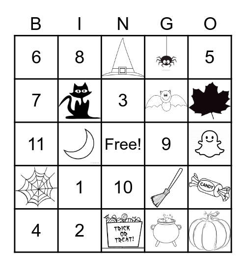 Halloween Singo Bingo Card