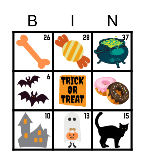 Halloween Bingo Card