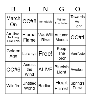 AS22 Bingo Card