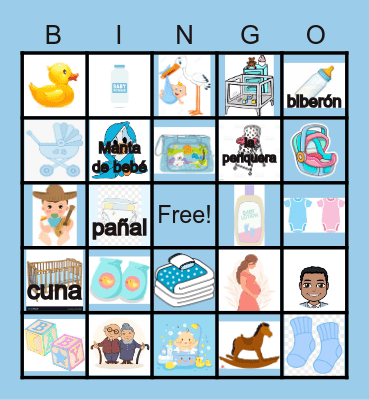 baby Loteria Bingo Card
