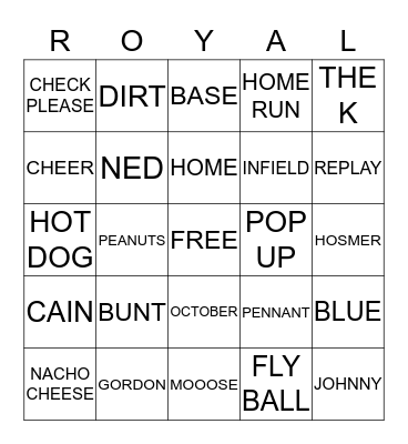 FRIDAY BINGO  Bingo Card