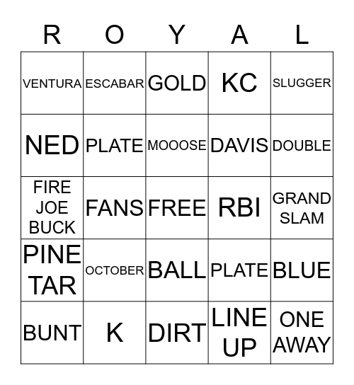 FRIDAY BINGO Card