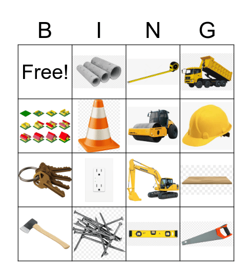 Construction BINGO Villaneuva Bingo Card