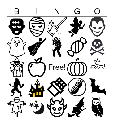 Halloween 2022 Bingo Card