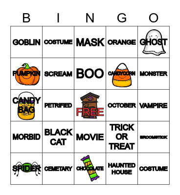 HALLOWEEN BINGO Card