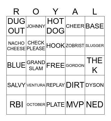 FRIDAY BINGO Card