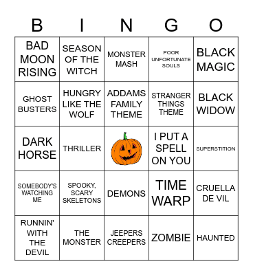 HALLOWWEEN BINGO Card