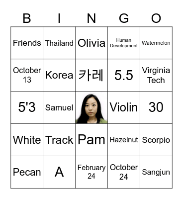 Grace Bingo Card