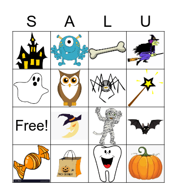 C'est Halloween Bingo Card