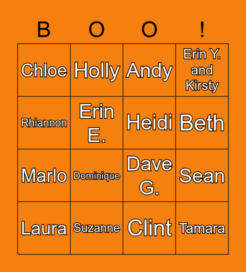 SIDES HALLOWEEN BINGO Card