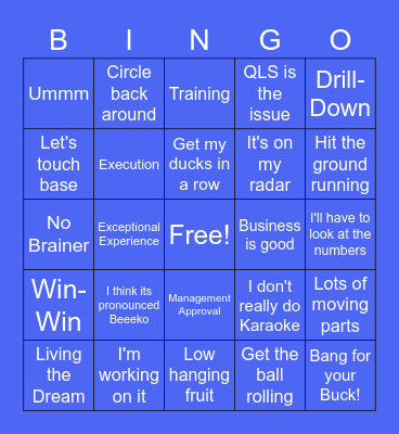 Beko Sales Conference Bingo! Bingo Card