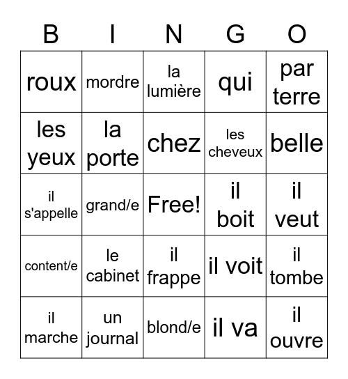 Vampire's Crown Bingo Card