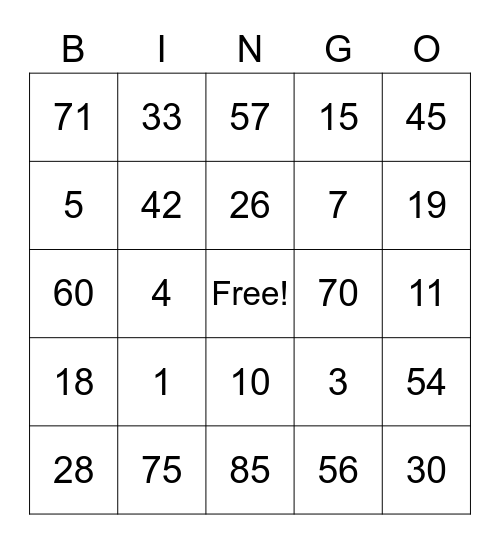 Sonali & Tobi - Weddingo Bingo Card