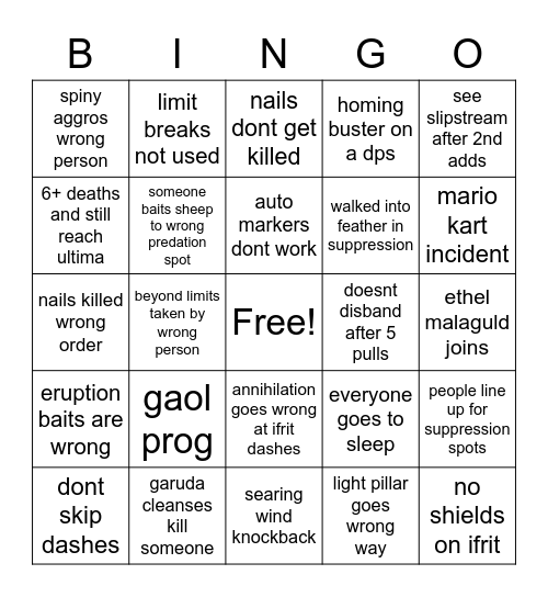 uwu bingo Card