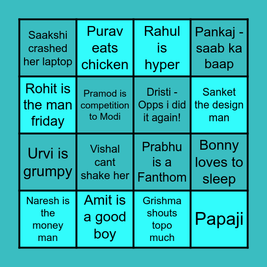 TOTALENERGIES Bingo Card