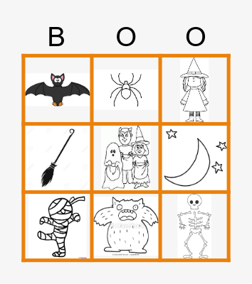 Halloween Bingo Card