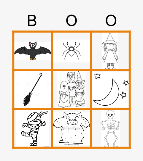 Halloween Bingo Card