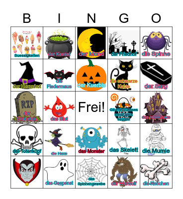 Halloween Bingo Card