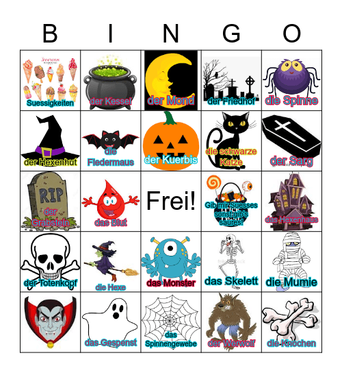 Halloween Bingo Card