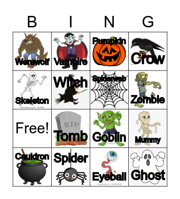 HALLOWEEN Bingo Card