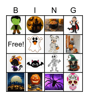 Halloween Bingo Card