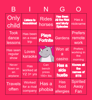 YZ MGMT. FUN _DAY Bingo Card