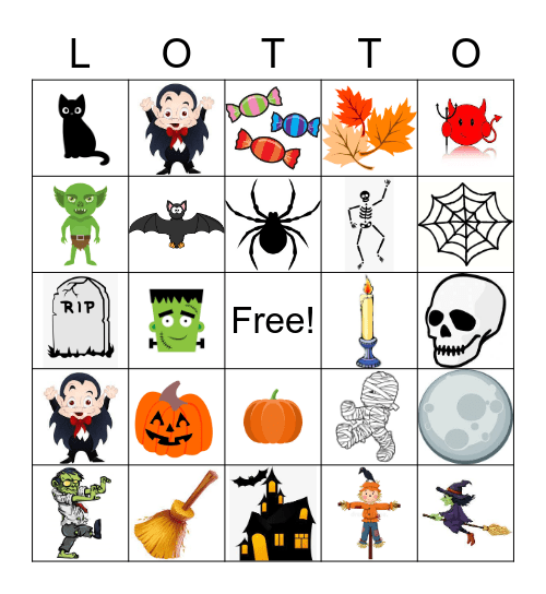 l'Halloween!! Bingo Card