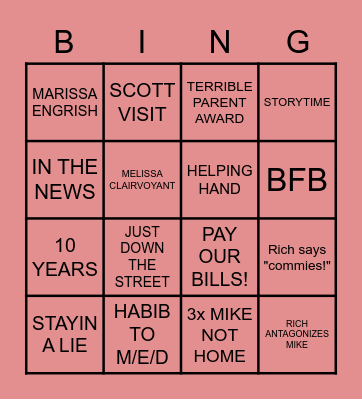 DMS BINGO! Bingo Card