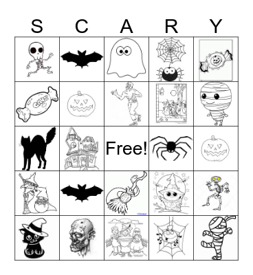 Halloween Bingo Card