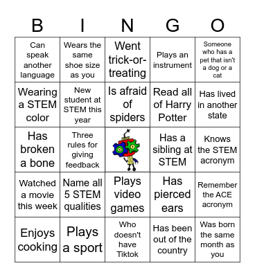 NOV8 Get-to-Know-You Bingo Card