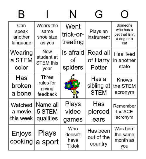 NOV8 Get-to-Know-You Bingo Card