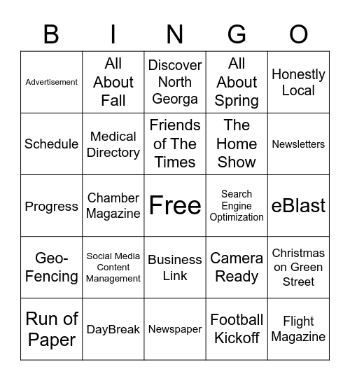 The Times Bingo Card