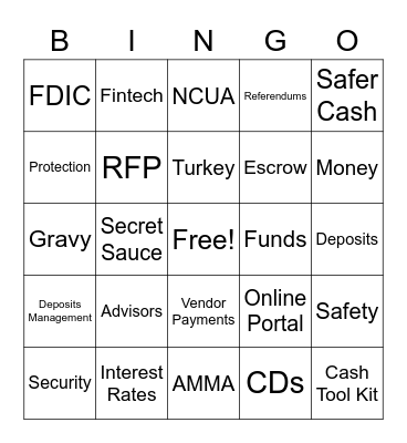 ADM Bingo Card